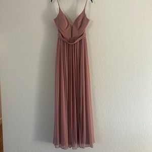 Azazie Blush Bridesmaid Dress